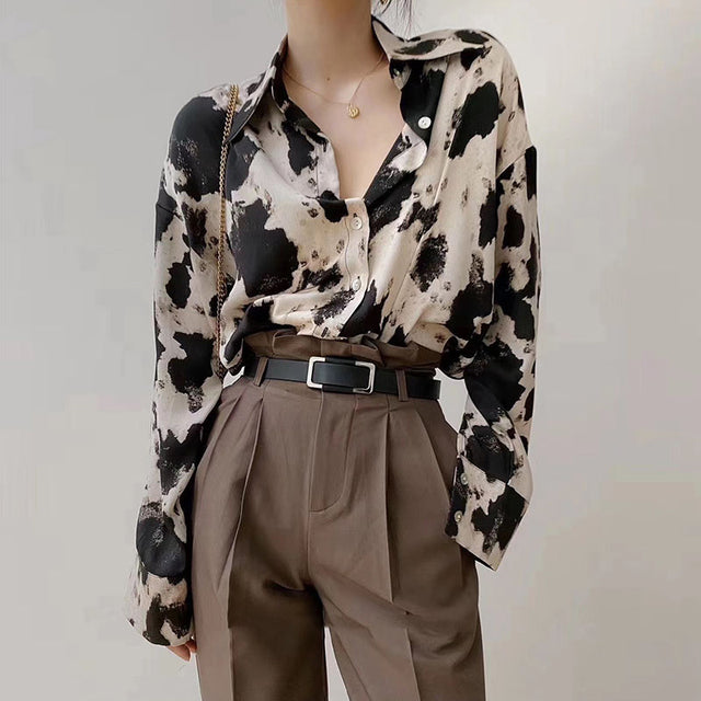 The Abstracted Form Chiffon Blouse