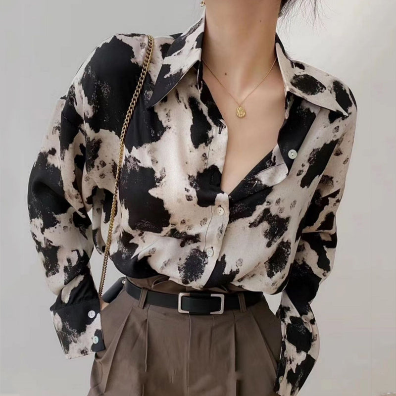 The Abstracted Form Chiffon Blouse