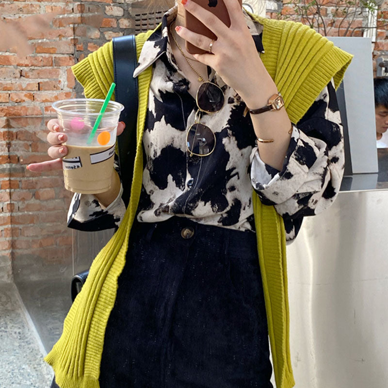 The Abstracted Form Chiffon Blouse