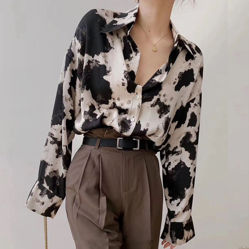The Abstracted Form Chiffon Blouse