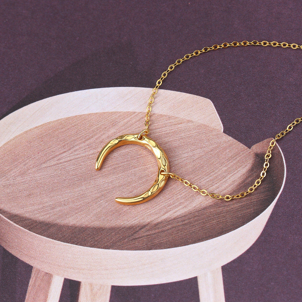 Lunar Whisper Sterling Silver Pendant
