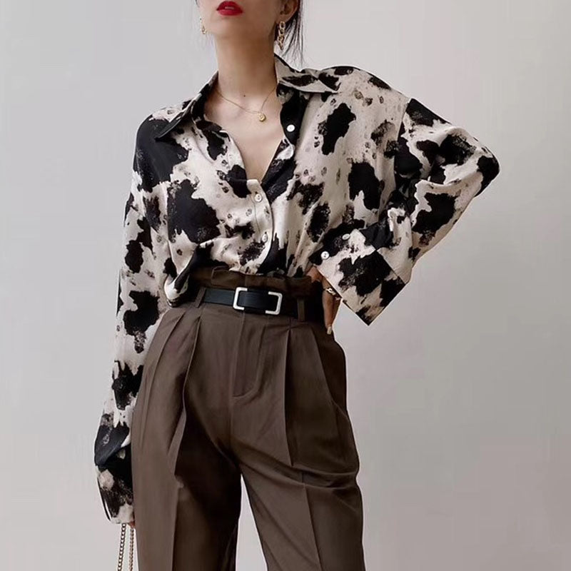 The Abstracted Form Chiffon Blouse