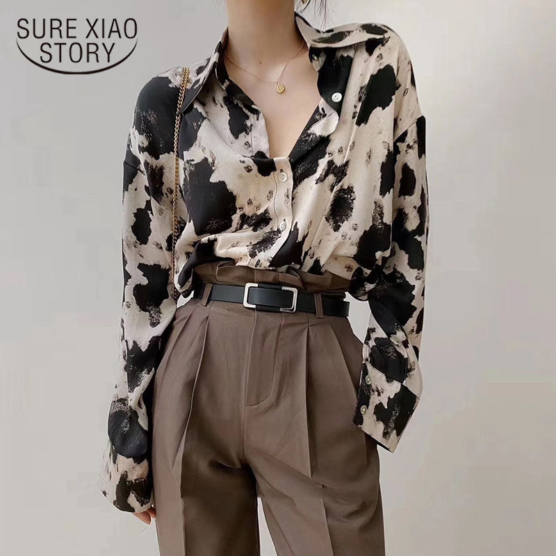 The Abstracted Form Chiffon Blouse
